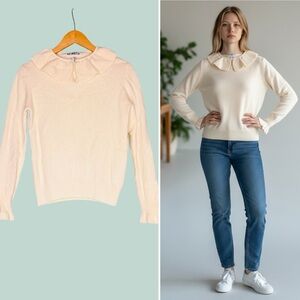 Vintage Sweater Koret light yellow fits small to medium